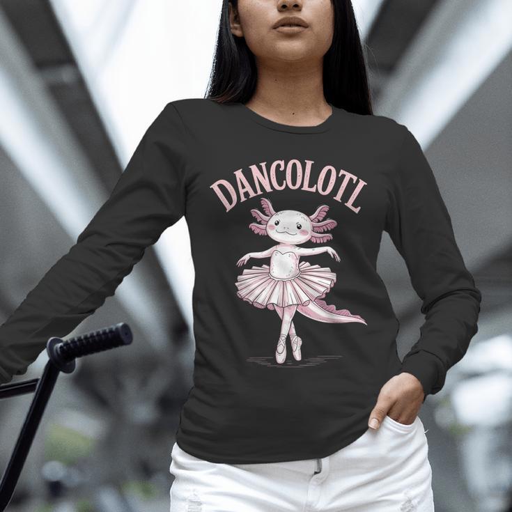 Dancolotl Ballerina Axolotl Ballet Dance Teacher Unisex Long Sleeve T-Shirt, novelty gifts, funny gifts Dancolotl Ballerina Axolotl Ballet Dance Teacher Unisex Long Sleeve T-Shirt, novelty gifts, funny gifts