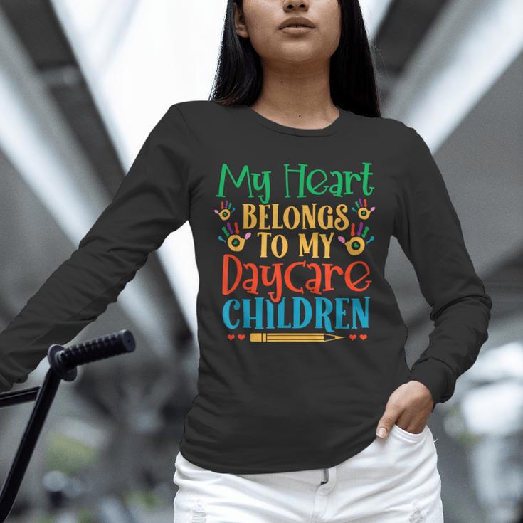 Daycare Children Childcare Provider Teacher PreK Nursery Unisex Long Sleeve T-Shirt, novelty gifts, funny gifts