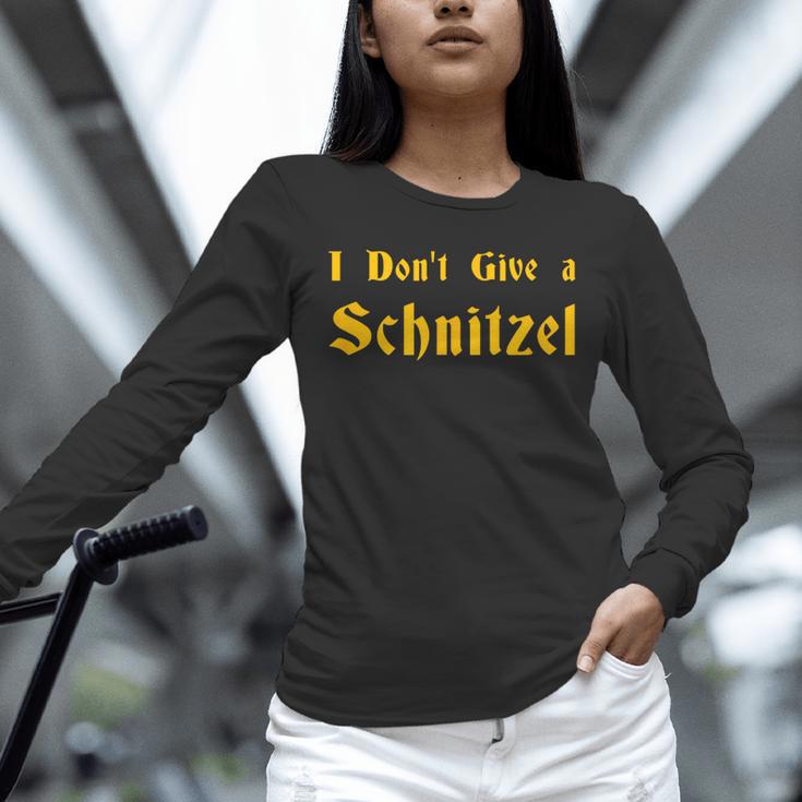 I Don't Give a Schnitzel T-Shirt Unisex Long Sleeve T-Shirt, novelty gifts, funny gifts