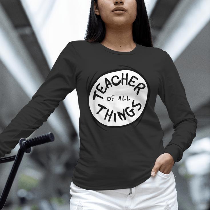 Dr Seuss Teacher Of All Things Red Emblem Unisex Long Sleeve T-Shirt, novelty gifts, funny gifts Dr Seuss Teacher Of All Things Red Emblem Unisex Long Sleeve T-Shirt, novelty gifts, funny gifts