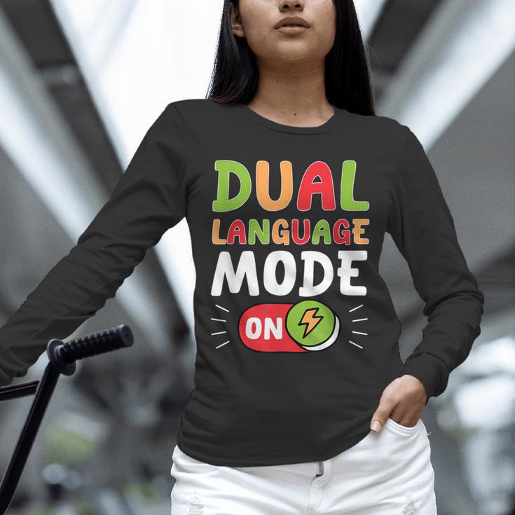 Dual Language Teacher Bilingual Teacher Unisex Long Sleeve T-Shirt, novelty gifts, funny gifts Dual Language Teacher Bilingual Teacher Unisex Long Sleeve T-Shirt, novelty gifts, funny gifts