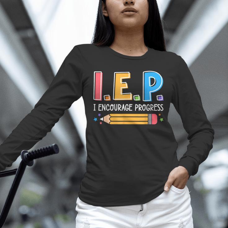 I E P I Encourage Progress Special Education Teacher Unisex Long Sleeve T-Shirt, novelty gifts, funny gifts I E P I Encourage Progress Special Education Teacher Unisex Long Sleeve T-Shirt, novelty gifts, funny gifts