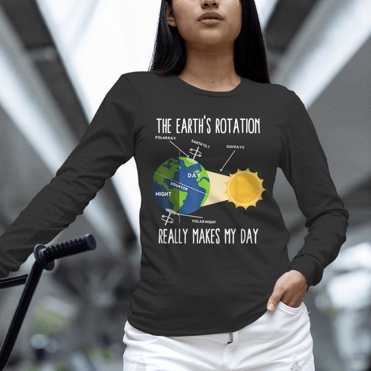 Earth Rotation Earth Day Science Teacher Kids Women Unisex Long Sleeve T-Shirt, novelty gifts, funny gifts Earth Rotation Earth Day Science Teacher Kids Women Unisex Long Sleeve T-Shirt, novelty gifts, funny gifts