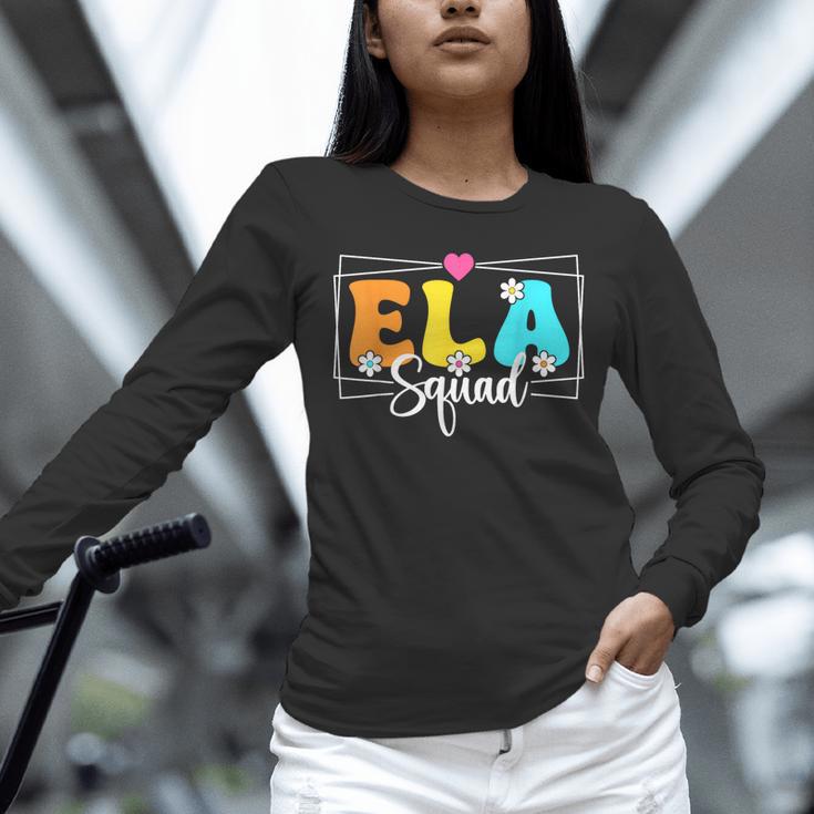 ELA Squad Teacher Back To School English Language Arts Unisex Long Sleeve T-Shirt, novelty gifts, funny gifts