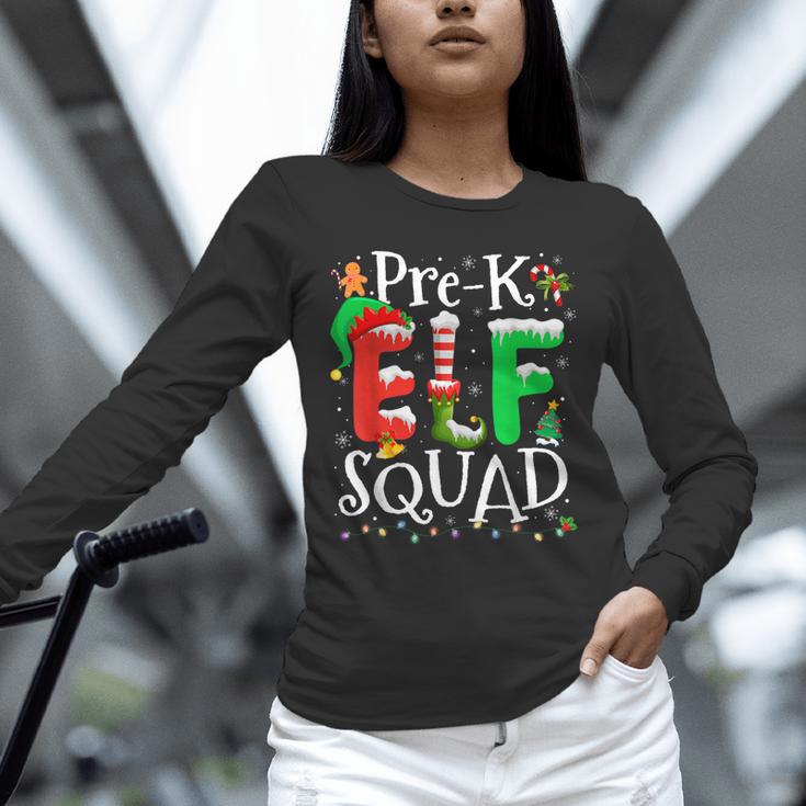 Elf Squad Pre-k Teacher Christmas Child Xmas Unisex Long Sleeve T-Shirt, novelty gifts, funny gifts