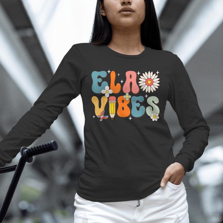 English Teacher Ela Vibes Teacher Kids First Day Of School Unisex Long Sleeve T-Shirt, novelty gifts, funny gifts