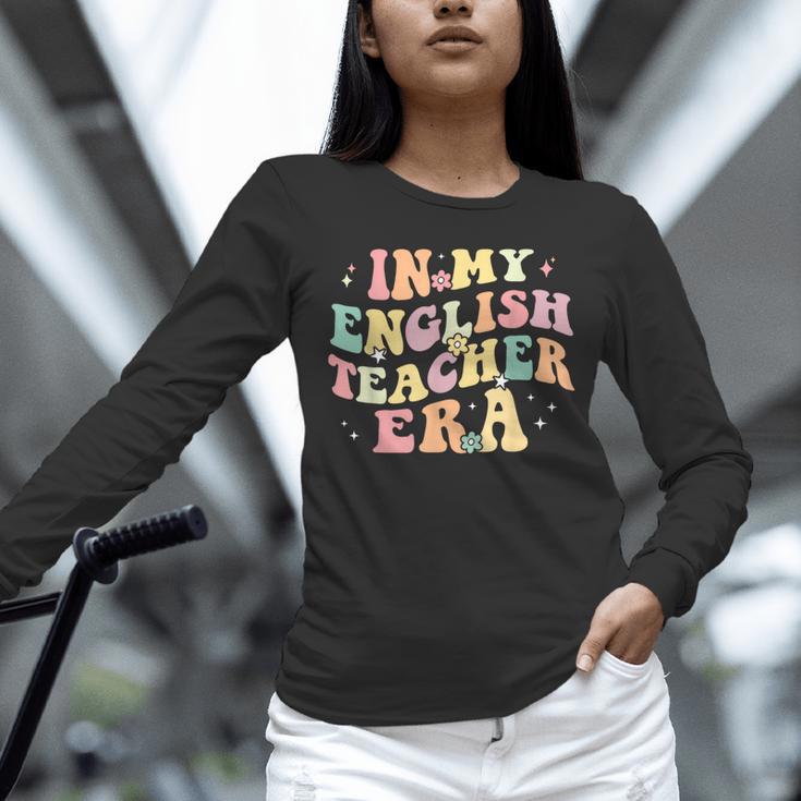 In My English Teacher Era Retro Back To School Literature Men Women Unisex Long Sleeve T-Shirt, novelty gifts, funny gifts