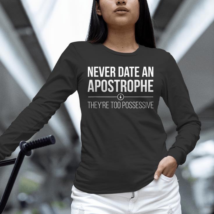 English Teacher Grammar Pun Shirt Unisex Long Sleeve T-Shirt, novelty gifts, funny gifts