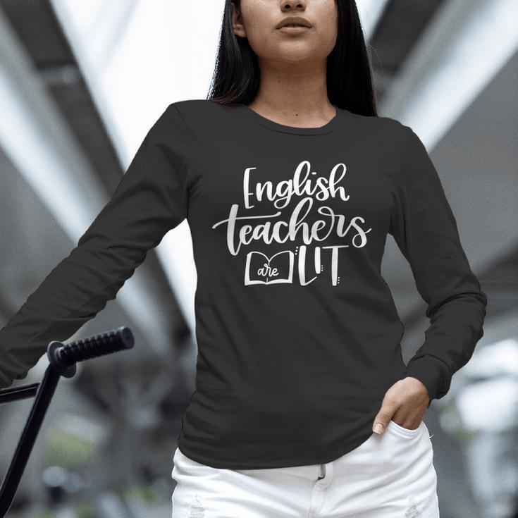 English Teachers Are Lit Teacher Appreciation Unisex Long Sleeve T-Shirt, novelty gifts, funny gifts English Teachers Are Lit Teacher Appreciation Unisex Long Sleeve T-Shirt, novelty gifts, funny gifts