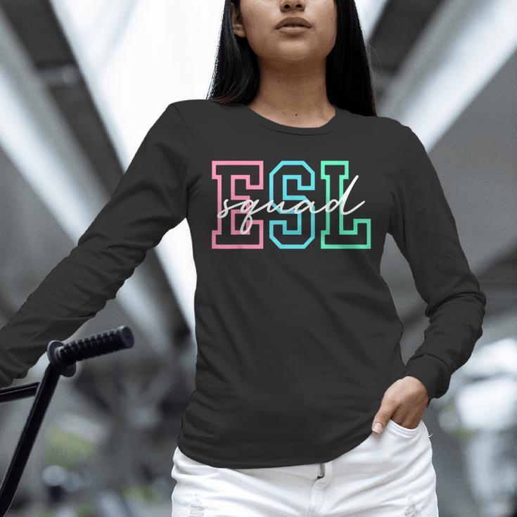 ESL Squad Teacher English As A Second Language Unisex Long Sleeve T-Shirt, novelty gifts, funny gifts ESL Squad Teacher English As A Second Language Unisex Long Sleeve T-Shirt, novelty gifts, funny gifts