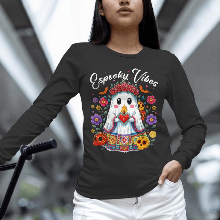 Espooky Vibes Maestra Halloween Spanish Mexican Teacher Unisex Long Sleeve T-Shirt, novelty gifts, funny gifts Espooky Vibes Maestra Halloween Spanish Mexican Teacher Unisex Long Sleeve T-Shirt, novelty gifts, funny gifts
