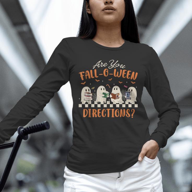 Are You Fall-O-Ween Directions Halloween TeacherGhost Book Unisex Long Sleeve T-Shirt, novelty gifts, funny gifts