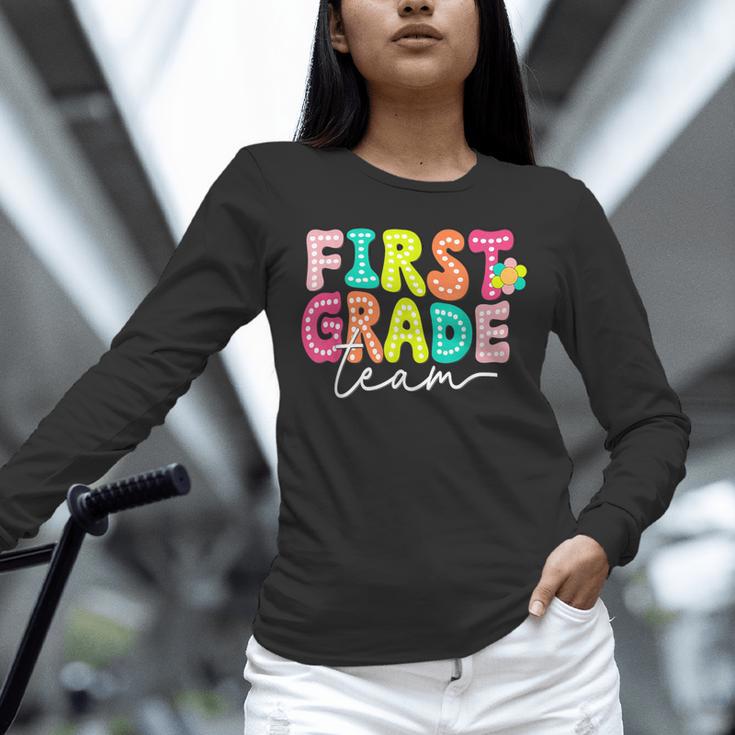 First Grade Team Teacher Back To School 1st Grade Squad Kids Unisex Long Sleeve T-Shirt, novelty gifts, funny gifts