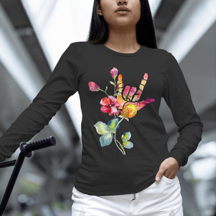 Flower American Sign Language ASL Teacher Teaching Deaf Unisex Long Sleeve T-Shirt, novelty gifts, funny gifts Flower American Sign Language ASL Teacher Teaching Deaf Unisex Long Sleeve T-Shirt, novelty gifts, funny gifts