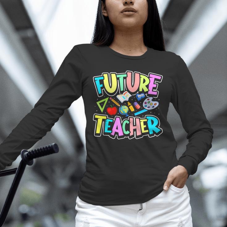 Future Teacher Kid's Career Unisex Long Sleeve T-Shirt, novelty gifts, funny gifts