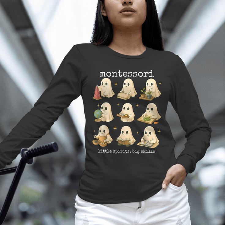 Ghosts Halloween Montessori Teacher Educator Costume Unisex Long Sleeve T-Shirt, novelty gifts, funny gifts Ghosts Halloween Montessori Teacher Educator Costume Unisex Long Sleeve T-Shirt, novelty gifts, funny gifts