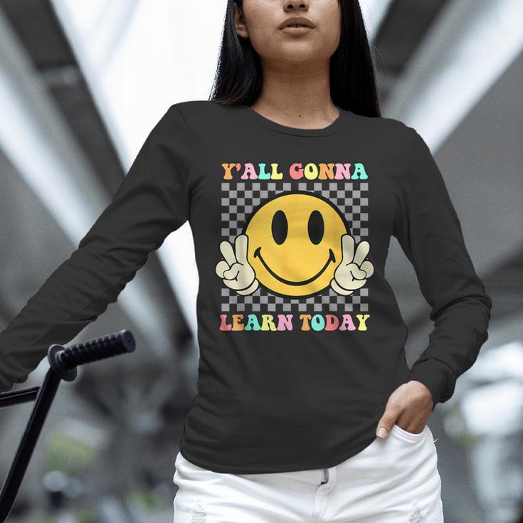 You All Gonna Learn Today Shirt Retro Groovy Teacher Life Unisex Long Sleeve T-Shirt, novelty gifts, funny gifts You All Gonna Learn Today Shirt Retro Groovy Teacher Life Unisex Long Sleeve T-Shirt, novelty gifts, funny gifts