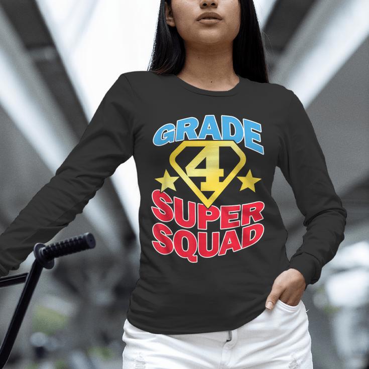 Grade 4 Super Squad Superhero Teacher Team Unisex Long Sleeve T-Shirt, novelty gifts, funny gifts Grade 4 Super Squad Superhero Teacher Team Unisex Long Sleeve T-Shirt, novelty gifts, funny gifts