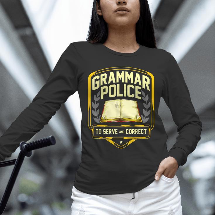 Grammar Police To Serve And Correct English Teacher Unisex Long Sleeve T-Shirt, novelty gifts, funny gifts Grammar Police To Serve And Correct English Teacher Unisex Long Sleeve T-Shirt, novelty gifts, funny gifts