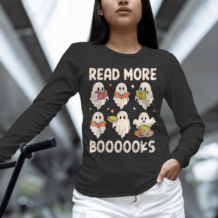 Groovy Halloween Ghost Read More Boooooks Librarian Teacher For Men Women Kids Unisex Long Sleeve T-Shirt, novelty gifts, funny gifts Groovy Halloween Ghost Read More Boooooks Librarian Teacher For Men Women Kids Unisex Long Sleeve T-Shirt, novelty gifts, funny gifts