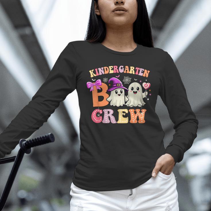 Groovy Kindergarten Boo Crew Kinder Halloween Teacher Kids Unisex Long Sleeve T-Shirt, novelty gifts, funny gifts Groovy Kindergarten Boo Crew Kinder Halloween Teacher Kids Unisex Long Sleeve T-Shirt, novelty gifts, funny gifts