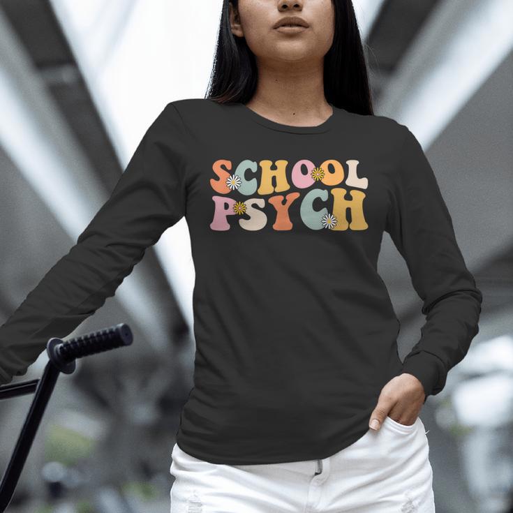 Groovy Retro School Psych Teacher School Psychologist For Men Women Girls Kids Unisex Long Sleeve T-Shirt, novelty gifts, funny gifts Groovy Retro School Psych Teacher School Psychologist For Men Women Girls Kids Unisex Long Sleeve T-Shirt, novelty gifts, funny gifts