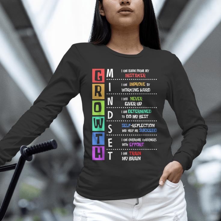 Growth Mindset Positive Motivational Classroom Teacher Learn Unisex Long Sleeve T-Shirt, novelty gifts, funny gifts Growth Mindset Positive Motivational Classroom Teacher Learn Unisex Long Sleeve T-Shirt, novelty gifts, funny gifts