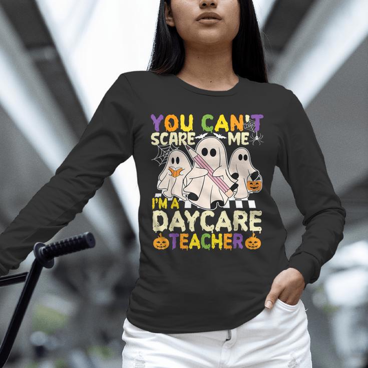Halloween You Can't Scare Me I'm a Daycare Teacher Ghost Unisex Long Sleeve T-Shirt, novelty gifts, funny gifts Halloween You Can't Scare Me I'm a Daycare Teacher Ghost Unisex Long Sleeve T-Shirt, novelty gifts, funny gifts