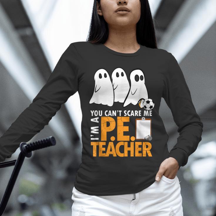 Halloween PE Teacher Shirt Can't Scare Me Unisex Long Sleeve T-Shirt, novelty gifts, funny gifts Halloween PE Teacher Shirt Can't Scare Me Unisex Long Sleeve T-Shirt, novelty gifts, funny gifts