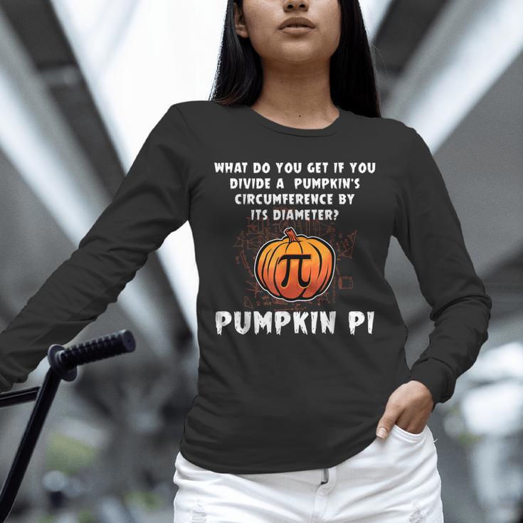Halloween Pumpkin Pi Math Geometry Teachers Students For Men Women Kids Unisex Long Sleeve T-Shirt, novelty gifts, funny gifts