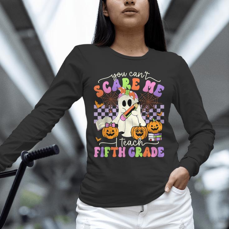 Halloween Teacher You Can't Scare Me I Teach Fifth Grade Unisex Long Sleeve T-Shirt, novelty gifts, funny gifts Halloween Teacher You Can't Scare Me I Teach Fifth Grade Unisex Long Sleeve T-Shirt, novelty gifts, funny gifts