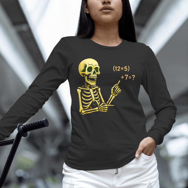 Halloween Teacher Six Seven 6 7 Skeleton Spooky Costume Unisex Long Sleeve T-Shirt, novelty gifts, funny gifts Halloween Teacher Six Seven 6 7 Skeleton Spooky Costume Unisex Long Sleeve T-Shirt, novelty gifts, funny gifts