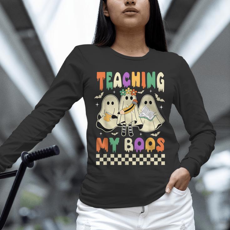 Halloween Teaching My Boos Cute Ghost Teacher Life Costume Unisex Long Sleeve T-Shirt, novelty gifts, funny gifts Halloween Teaching My Boos Cute Ghost Teacher Life Costume Unisex Long Sleeve T-Shirt, novelty gifts, funny gifts