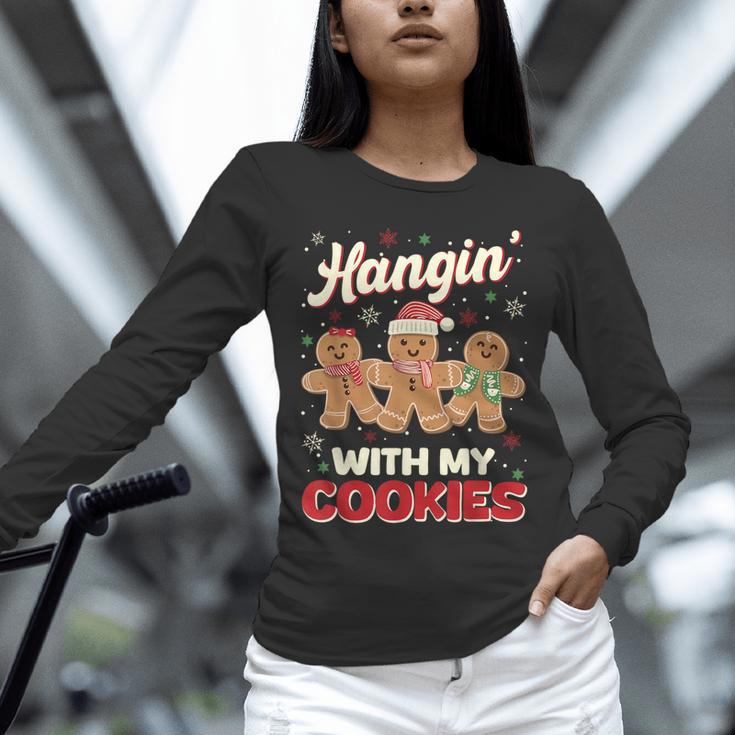 Hangin With My Cookies Gingerbread Man Xmas Teacher Unisex Long Sleeve T-Shirt, novelty gifts, funny gifts Hangin With My Cookies Gingerbread Man Xmas Teacher Unisex Long Sleeve T-Shirt, novelty gifts, funny gifts