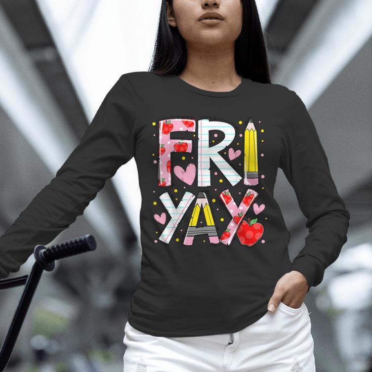 Happy Fri-Yay Teacher Back To School Friday Lovers Unisex Long Sleeve T-Shirt, novelty gifts, funny gifts Happy Fri-Yay Teacher Back To School Friday Lovers Unisex Long Sleeve T-Shirt, novelty gifts, funny gifts