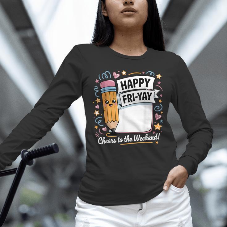 Happy Fri-Yay Teacher Fry Yay Friday Weekend Unisex Long Sleeve T-Shirt, novelty gifts, funny gifts Happy Fri-Yay Teacher Fry Yay Friday Weekend Unisex Long Sleeve T-Shirt, novelty gifts, funny gifts