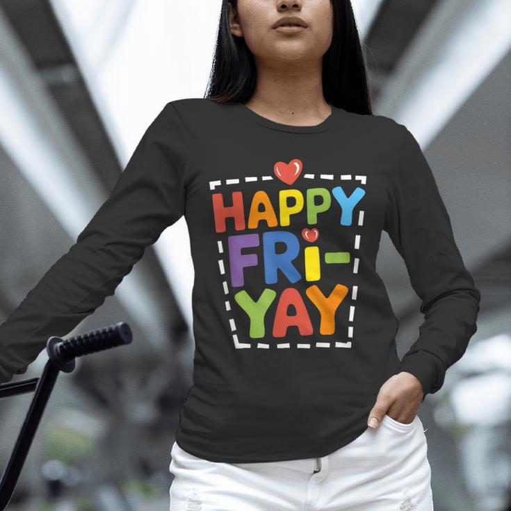 Happy Fri-Yay Teacher Life Weekend Pun Happy Friday Unisex Long Sleeve T-Shirt, novelty gifts, funny gifts Happy Fri-Yay Teacher Life Weekend Pun Happy Friday Unisex Long Sleeve T-Shirt, novelty gifts, funny gifts