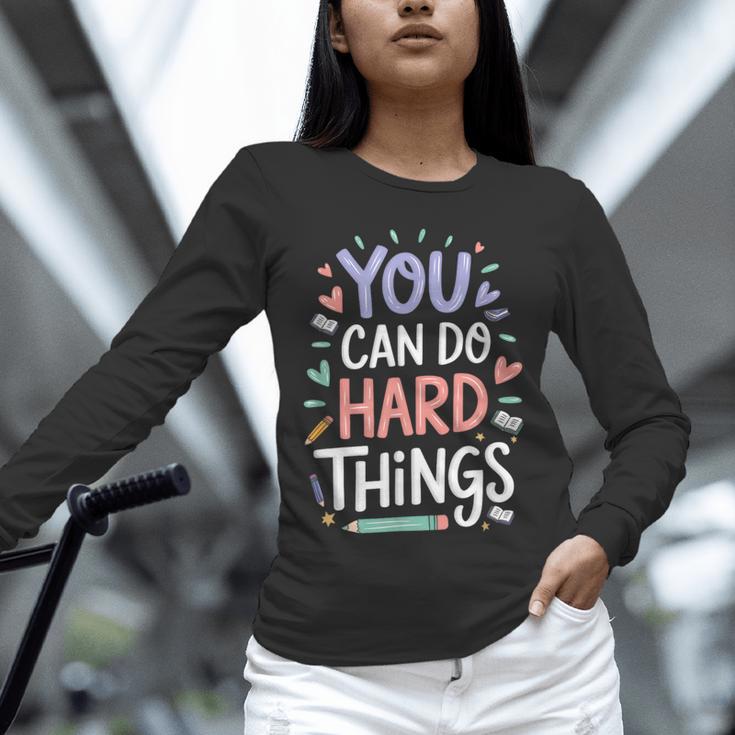 You Can Do Hard Things Test Day Teacher Kids Unisex Long Sleeve T-Shirt, novelty gifts, funny gifts You Can Do Hard Things Test Day Teacher Kids Unisex Long Sleeve T-Shirt, novelty gifts, funny gifts