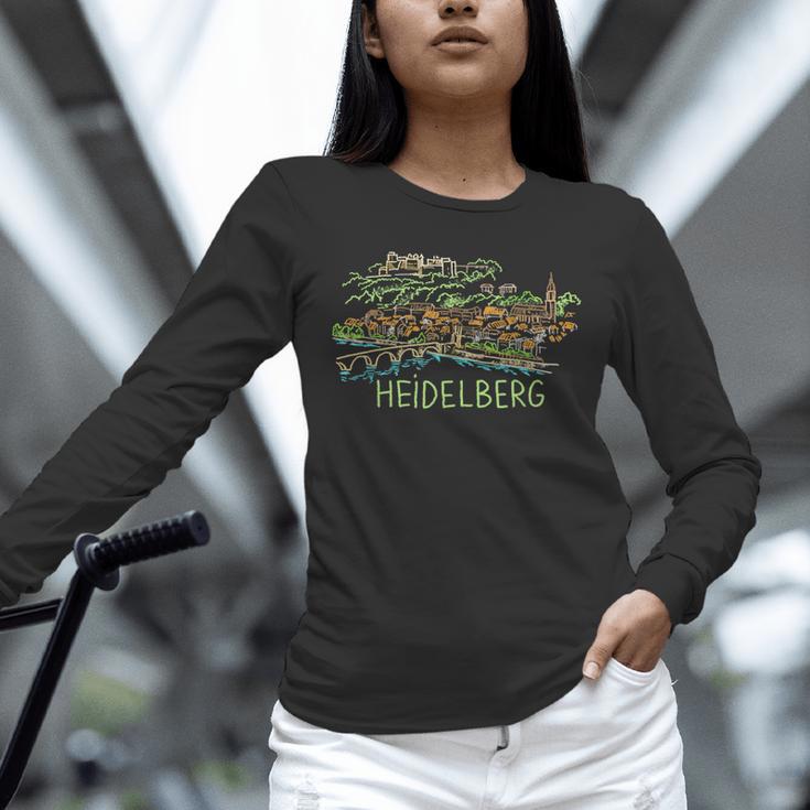 Heidelberg Germany Art Men Women Unisex Long Sleeve T-Shirt, novelty gifts, funny gifts