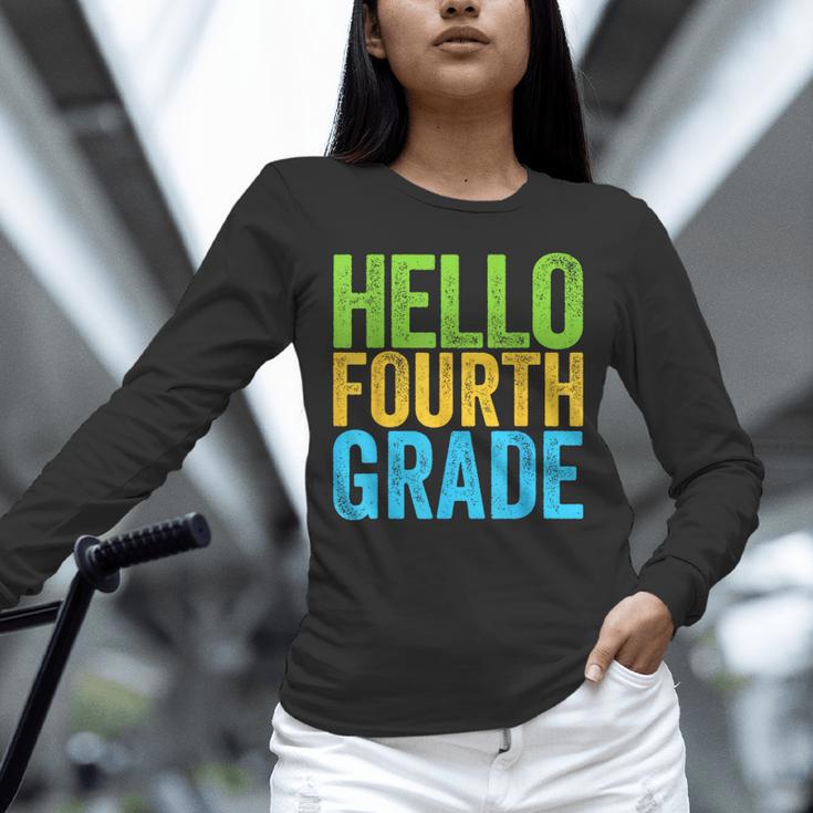 Hello Fourth Grade Shirt 4th Grade Boy Girl Student Teacher Unisex Long Sleeve T-Shirt, novelty gifts, funny gifts Hello Fourth Grade Shirt 4th Grade Boy Girl Student Teacher Unisex Long Sleeve T-Shirt, novelty gifts, funny gifts