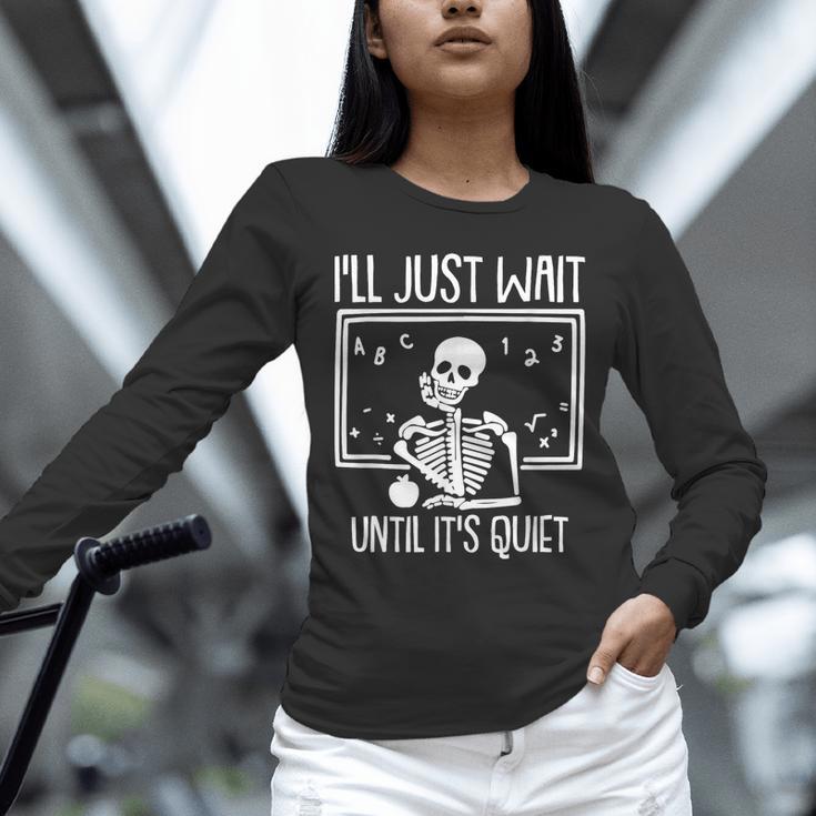 Ill Just Wait Until Its Quiet Teacher Lazy Halloween Costume Unisex Long Sleeve T-Shirt, novelty gifts, funny gifts Ill Just Wait Until Its Quiet Teacher Lazy Halloween Costume Unisex Long Sleeve T-Shirt, novelty gifts, funny gifts