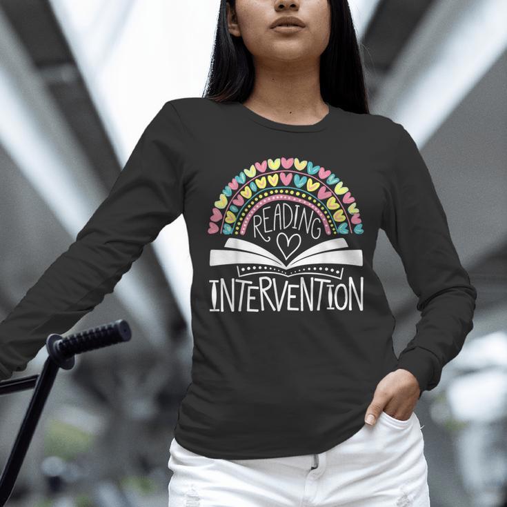Intervention Teacher Reading Intervention Unisex Long Sleeve T-Shirt, novelty gifts, funny gifts Intervention Teacher Reading Intervention Unisex Long Sleeve T-Shirt, novelty gifts, funny gifts