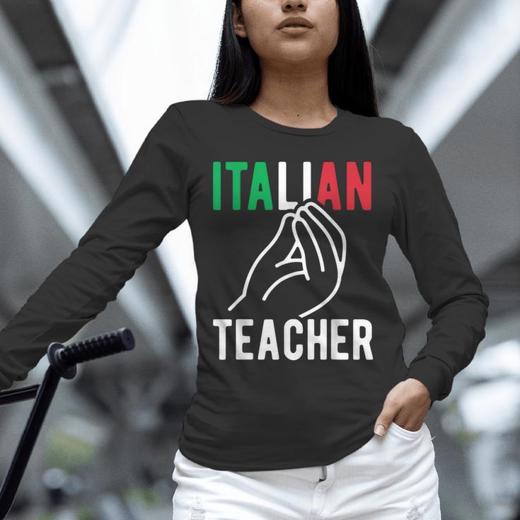 Italian Teacher Italy Italia Back To School First Day Unisex Long Sleeve T-Shirt, novelty gifts, funny gifts Italian Teacher Italy Italia Back To School First Day Unisex Long Sleeve T-Shirt, novelty gifts, funny gifts