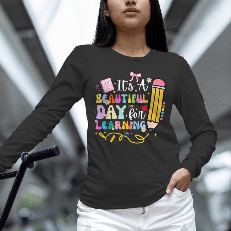 It's Beautiful Day For Learning Teacher Students Girls Boys Unisex Long Sleeve T-Shirt, novelty gifts, funny gifts It's Beautiful Day For Learning Teacher Students Girls Boys Unisex Long Sleeve T-Shirt, novelty gifts, funny gifts