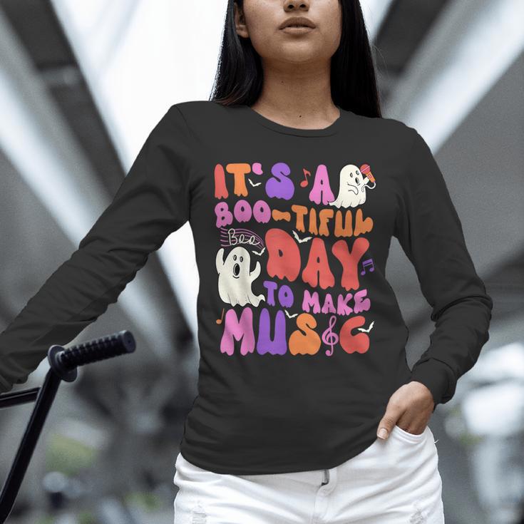 It's a Bootiful Day To Make Music Halloween Music Teacher Unisex Long Sleeve T-Shirt, novelty gifts, funny gifts It's a Bootiful Day To Make Music Halloween Music Teacher Unisex Long Sleeve T-Shirt, novelty gifts, funny gifts