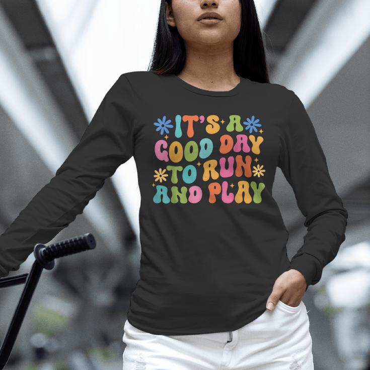 Its A Good Day To Run And Play PE Teacher Physical Education Unisex Long Sleeve T-Shirt, novelty gifts, funny gifts