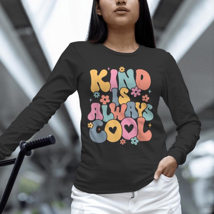 Kind Is Always Cool Groovy Teacher Be Kind Kindness Matters Unisex Long Sleeve T-Shirt, novelty gifts, funny gifts Kind Is Always Cool Groovy Teacher Be Kind Kindness Matters Unisex Long Sleeve T-Shirt, novelty gifts, funny gifts