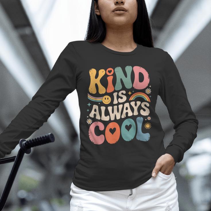 Kind Is Always Cool Teacher Graphic Tees Choose Kindness Unisex Long Sleeve T-Shirt, novelty gifts, funny gifts