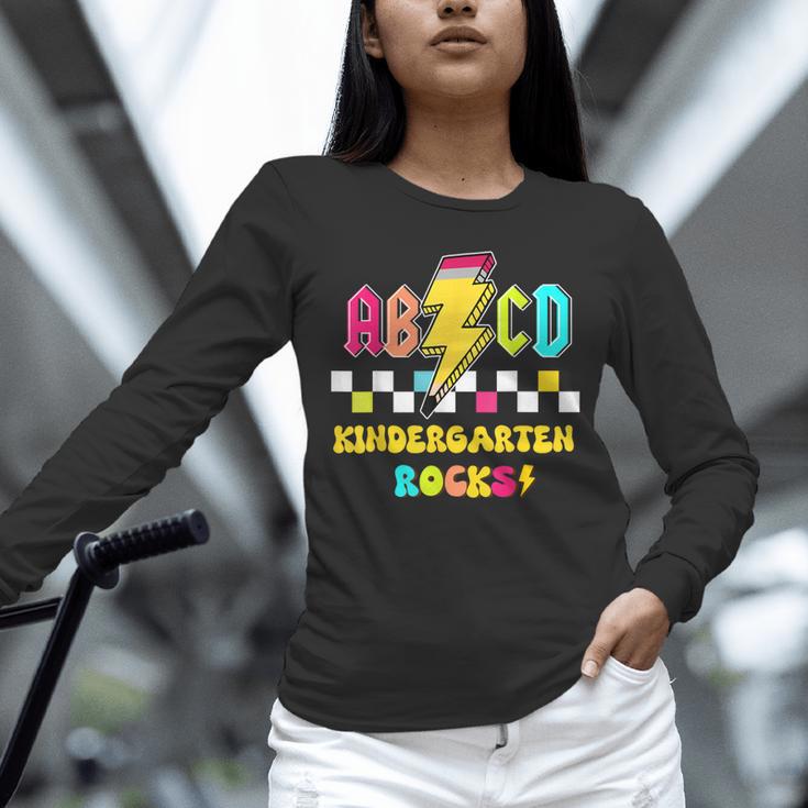 Kindergarten ABCD Rocks Teacher Student Back To School Unisex Long Sleeve T-Shirt, novelty gifts, funny gifts