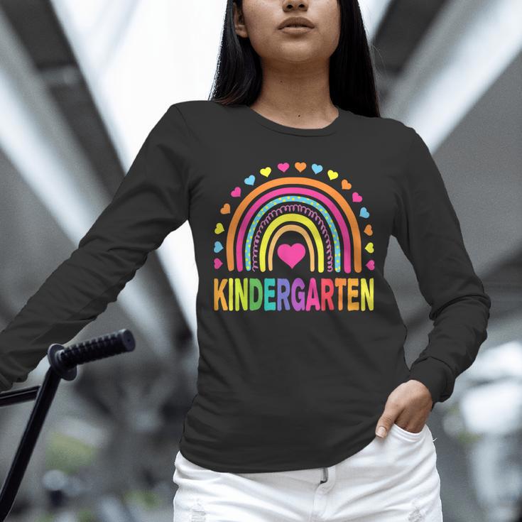 Kindergarten Rainbow Girls Boys Teacher Team Kinder Squad Unisex Long Sleeve T-Shirt, novelty gifts, funny gifts Kindergarten Rainbow Girls Boys Teacher Team Kinder Squad Unisex Long Sleeve T-Shirt, novelty gifts, funny gifts